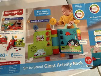 Fisher Price Sit - To- Stand Giant Activity Book