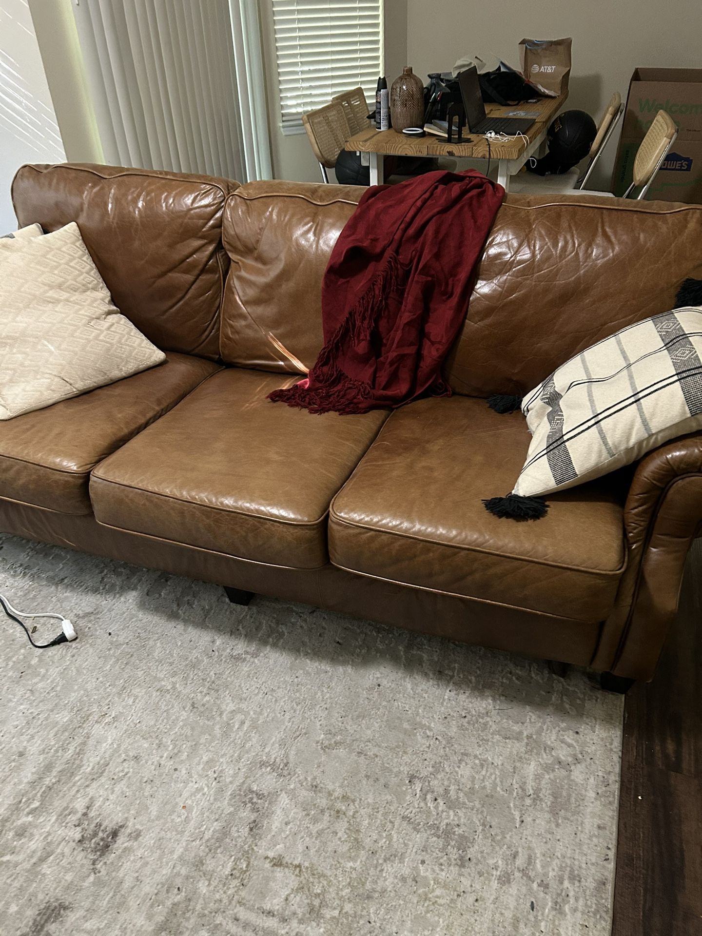 Leather Couch 