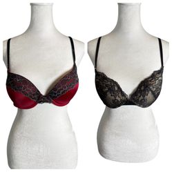 2 Push-up Bras Bundle Size 34C