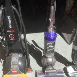 Bissell Carpet Cleaning and Dyson and Hoover Cleaner all 3 For $300