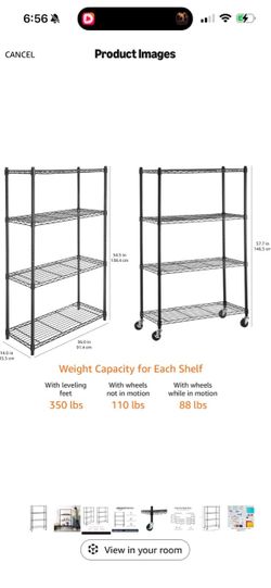 Shelf with wheels