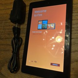 Amazon Kindle Fire 7” Tablet Great Condition Factory Reset Ready To Use