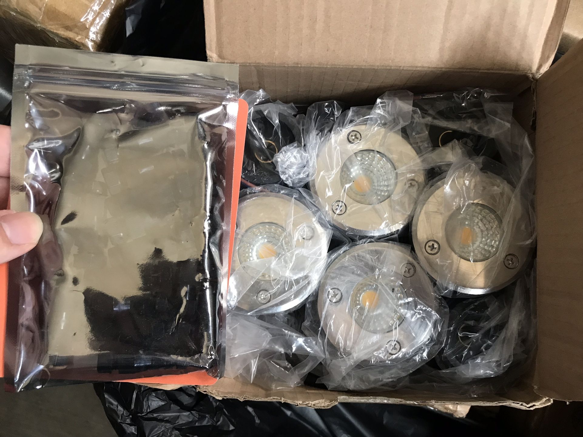 7 Pcs Low Voltage Landscape Well Lights, 3W 12V, Warm White