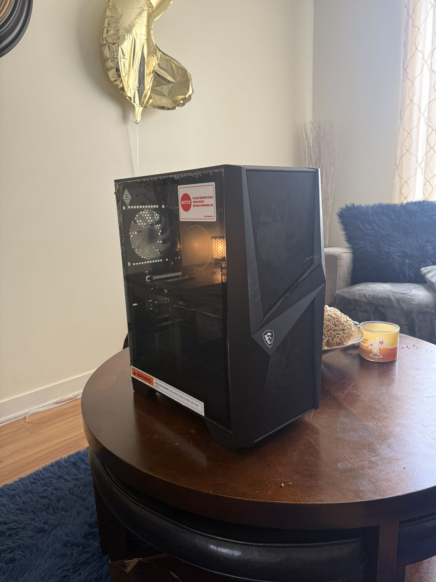 Gaming Pc With Microphone Camera, Keyboard, And Mouse
