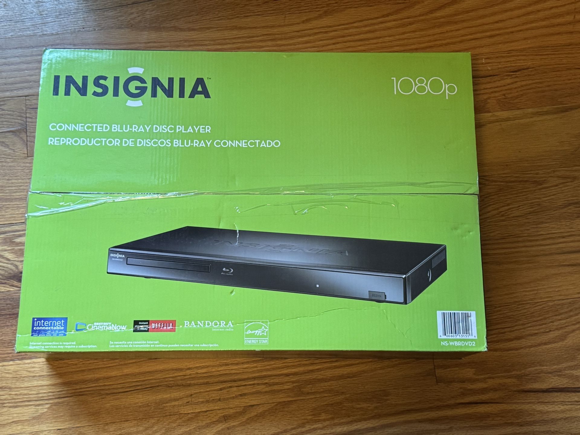 Insignia BLu-Ray Disc Player Wi-Fi