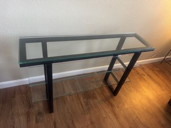 Tempered Glass 3-Shelf - Metal/Glass Unit - Nice Item