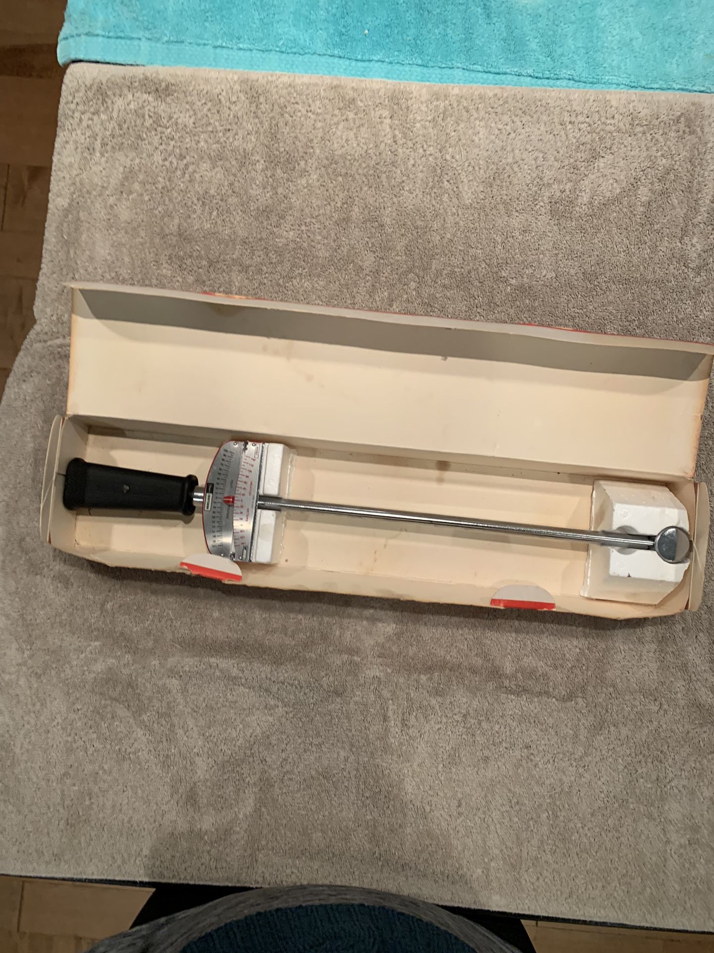Vintage Sears Craftsman Torque Wrench 1/2' Drive Dual Range Scale 0-100 FT-LB