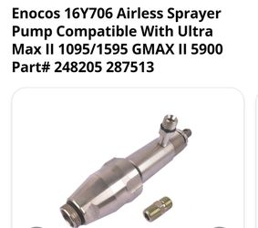Enocos 16Y706 Airless Sprayer Pump Compatible with Ultra Max II 1095/1595 GMAX II 5900 Part# (contact info removed)13