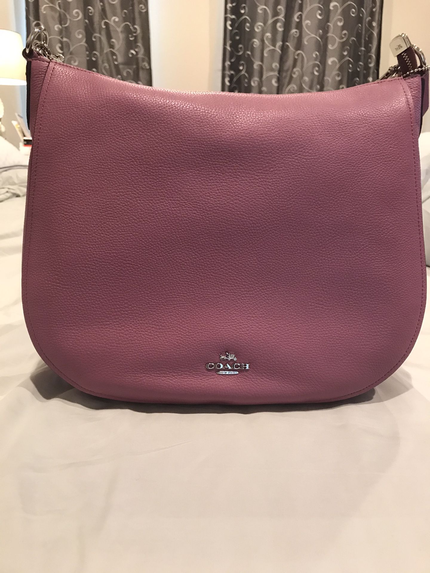 Coach purse in dark pink