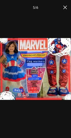 Marvel American Dream Girls Costume Child Small