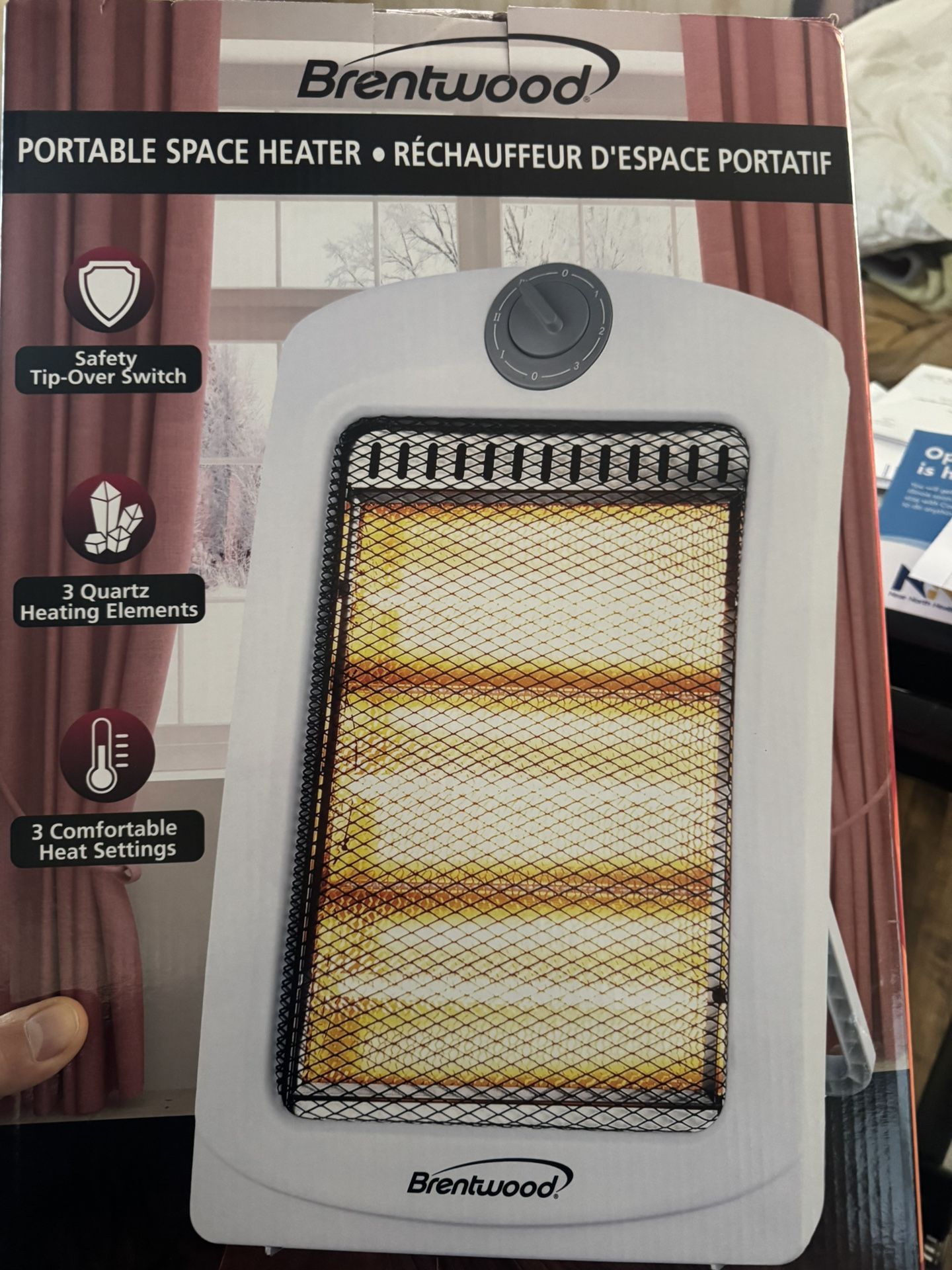 s a Brentwood 1,000-Watt Portable Space Heater (