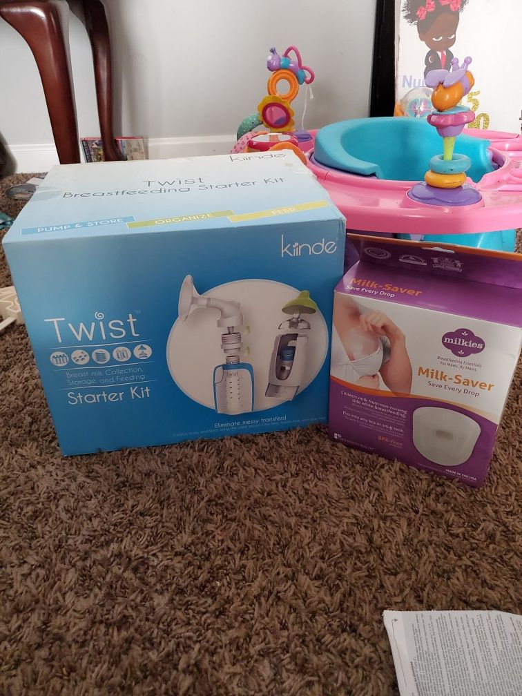 Breast milk collection, storage and feeding kit
