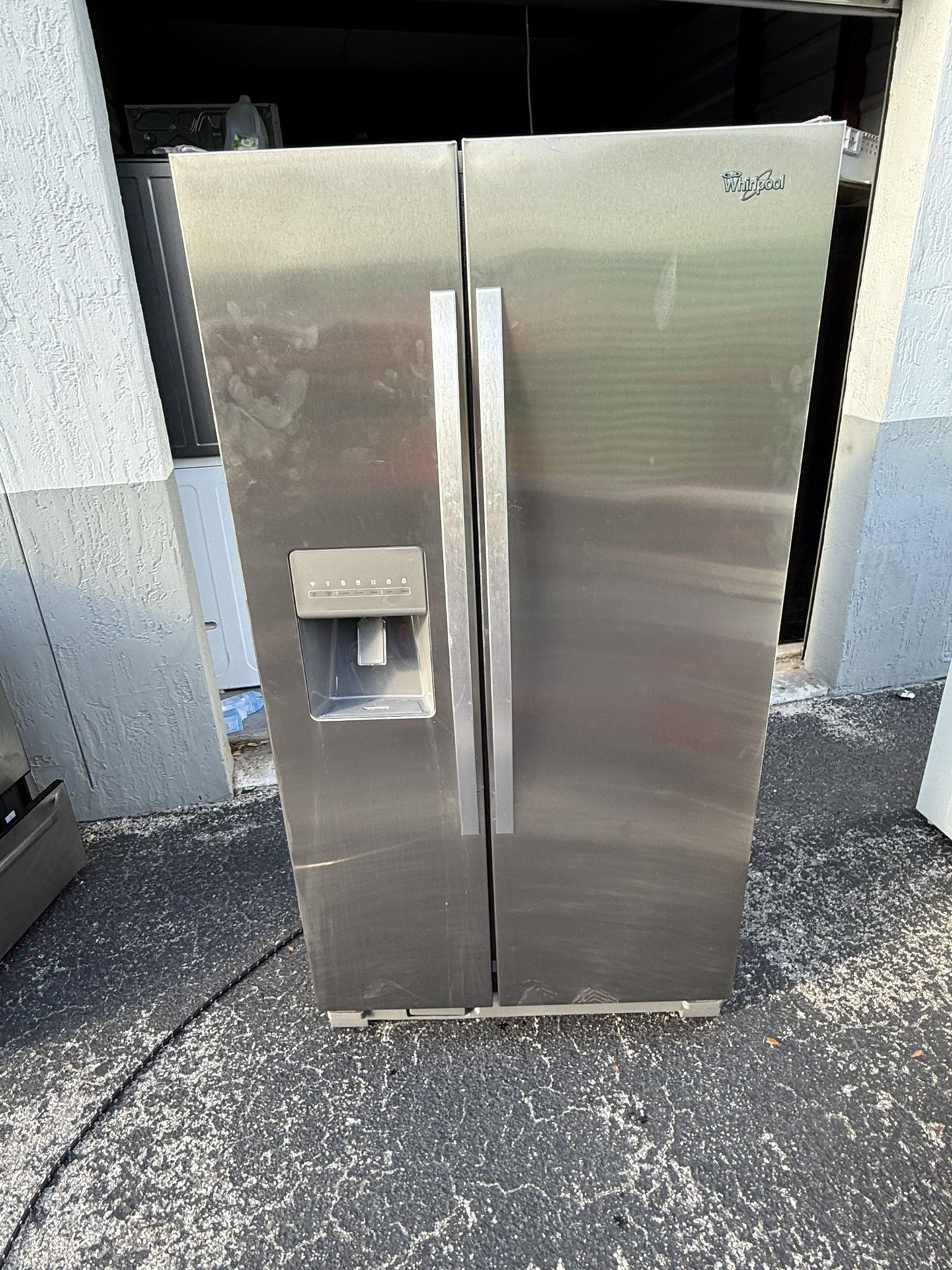 Whirlpool Refrigerator Stainless Steel Side By Side