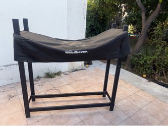 Woodhaven Heavy-Duty Firewood Rack with Weather Cover