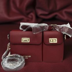 Nicole Lee Elegant Red Crossbody Bag