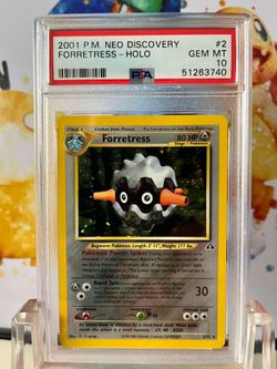 PSA 10 Pokémon Neo Discovery Forretress Holo Unlimited