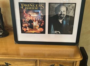 Signed Rob Reiner The Princess Bride photo frame