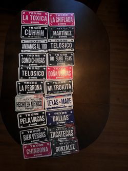 20 dollar plates