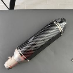 Carbon Fiber Motorcycle Exhaust Slip-On Muffler – Universal 51mm Performance Pipe