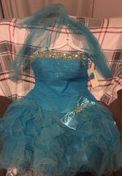 Turquoise dress