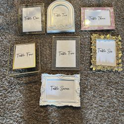 Framed Table Numbers