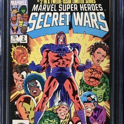 Marvel Super Heroes Secret Wars #2 - CGC 9.4- White Pages