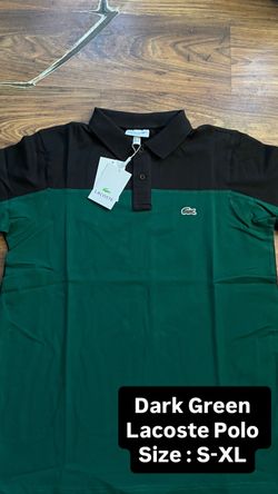 Dark Green Lacoste Polo