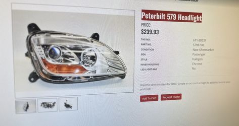 Peterbild 579 Headlight