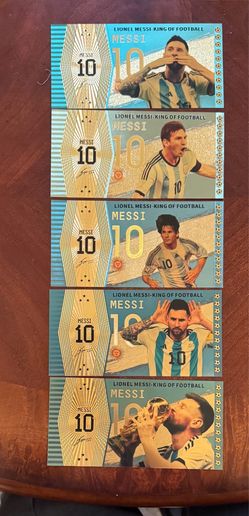 ✨⚽️Messi 24k gold foil notes⚽️✨