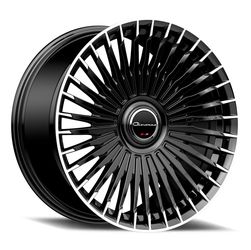 22″ GIOVANNA WHEELS TULUM GLOSS BLACK MACHINED TIPS FINISH RIMS