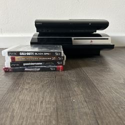 ps3 slim & ps3 fat consoles with games