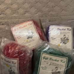 Gift Basket Kit - Do It Yourself (DIY) - 4 Lot New Sealed (Red,green,purple)
