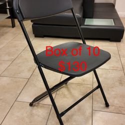 Black Folding Chairs