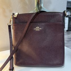 Coach Crossbody In Oxblood