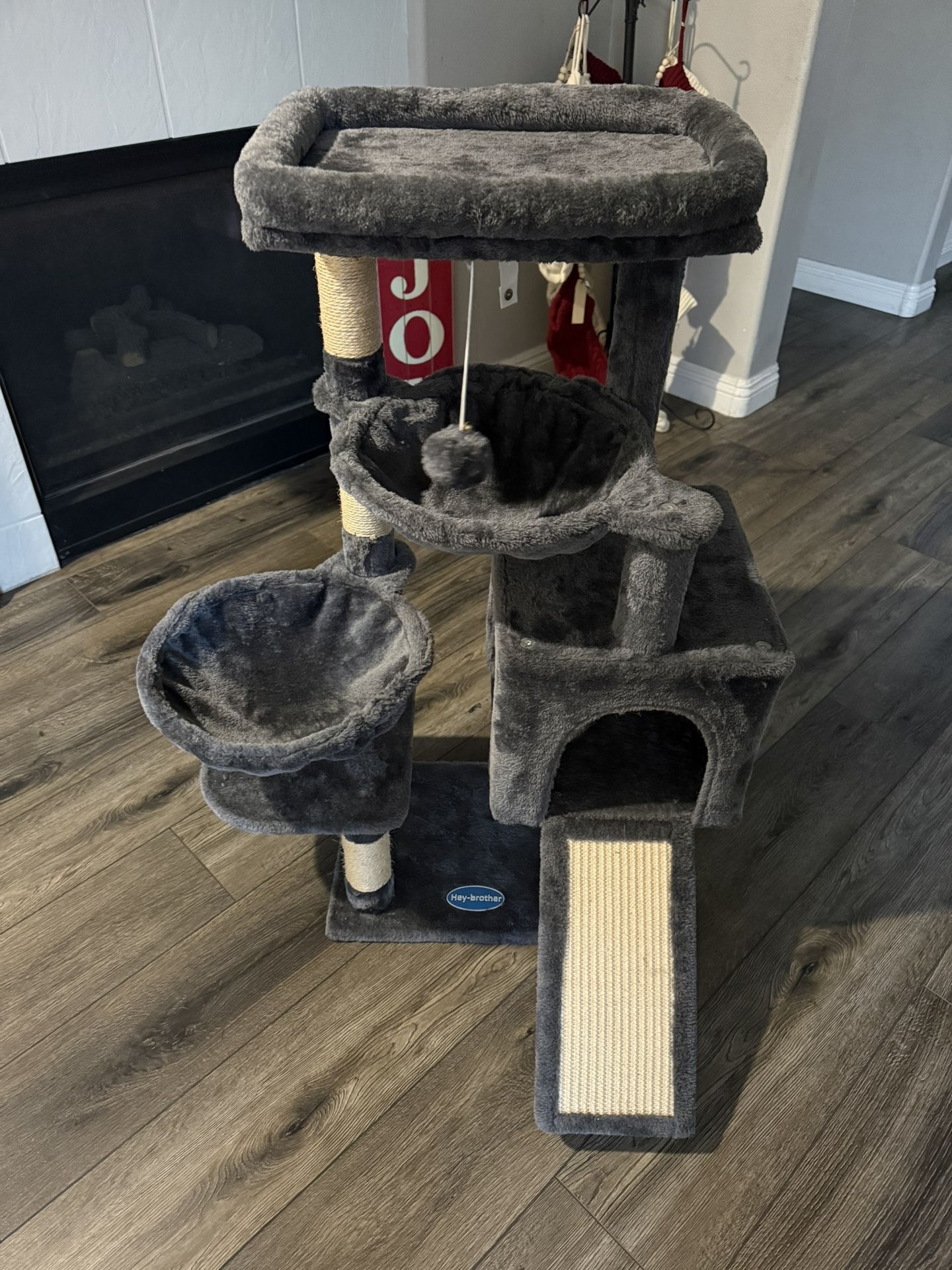 Cat Tower- Hey-Brother 37”Tx 27”Wx 27” D