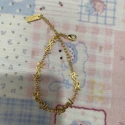 Yves Saint Laurent Multi-Dimensional Ysl Classic Logo Bracelet 