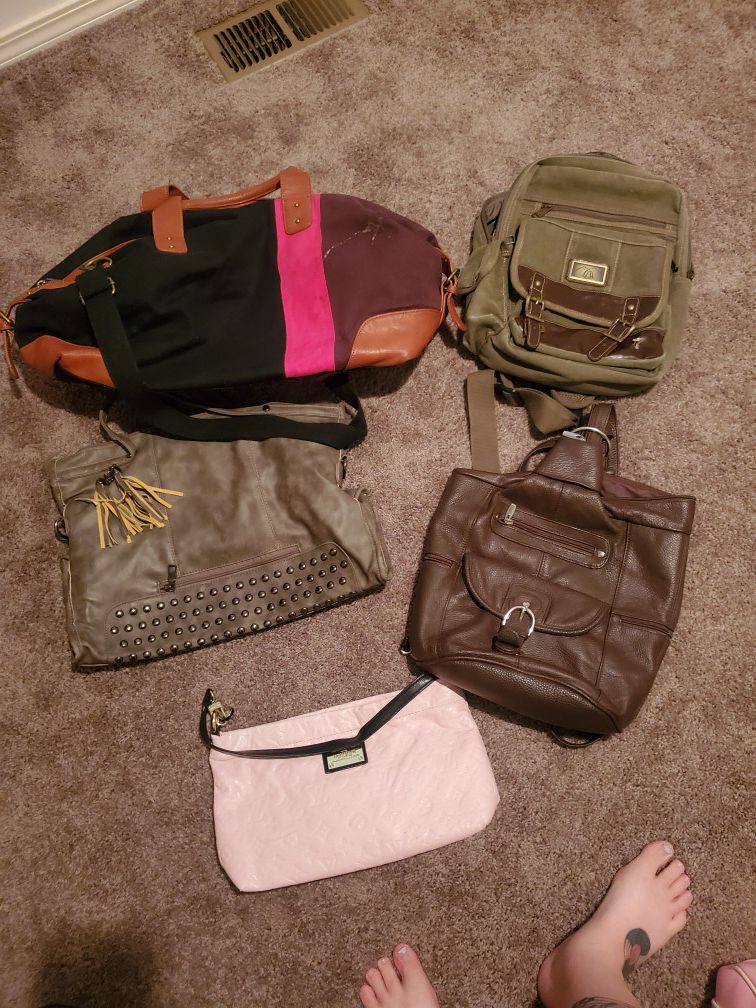 Womens Purses and Small Duffle Bag