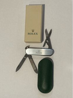 Rolex steel pocket knife