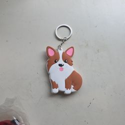 Pembroke Welsh Corgi Dog Keychain