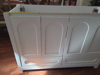New 48" bathroom vanity white