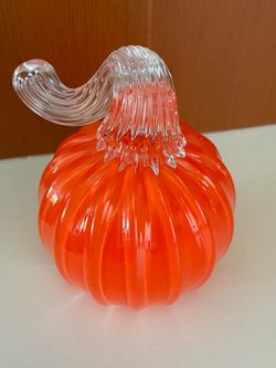 Blown Glass Pumpkin