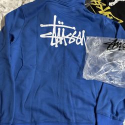 STUSSY XXL Zip Up Royal Blue Brand New