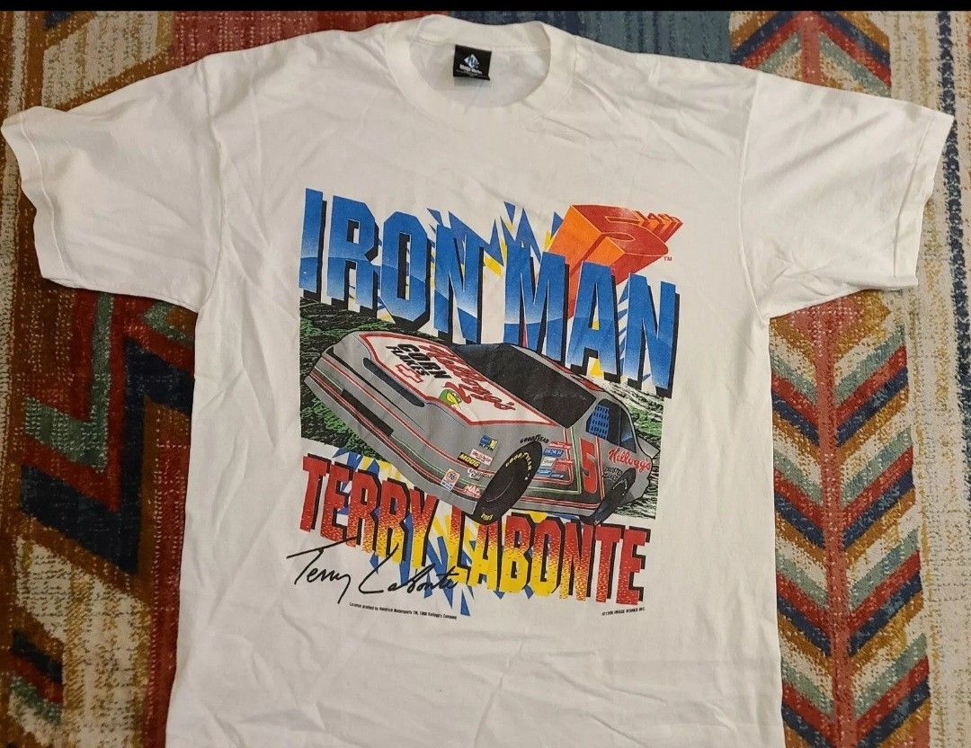 Vintage Nascar 1996 Terry Labonte Iron Man Most Consecutive starts AOP tee shirt