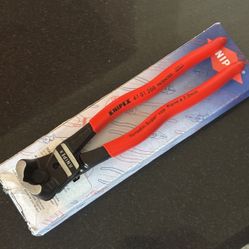 KNIPEX 61 01 200 High-Leverage Bolt End Cutting Nippers, 8"