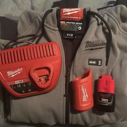 Milwaukee  Men's 2XL M12 Gray Hoodie 