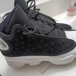 Nike Air Jordan 13 Retro City of Flight Black White Gold Gum Size 5.5y