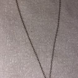 Sterling Silver Necklace With A Heart Charm With Australian Crystal