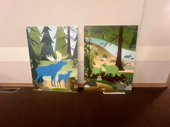 Adorable Forest Animal Wall Art Set