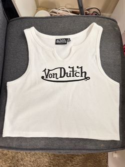 Von dutch white tank top