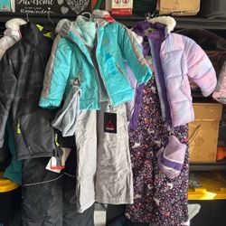 Snow Pants, Boots, Gloves And Jackets 